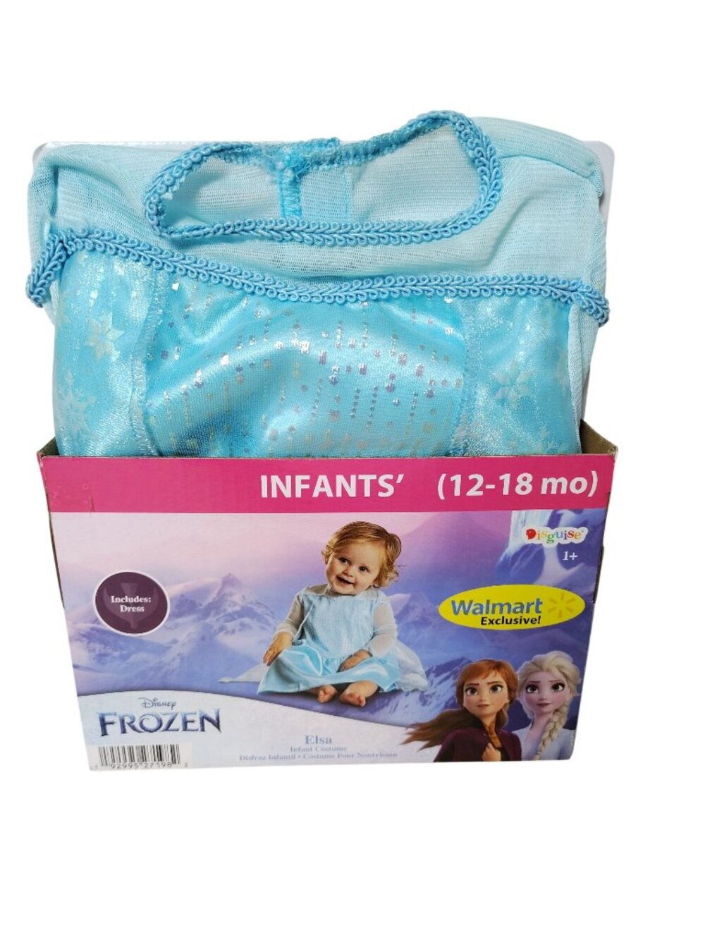 Disney Frozen Elsa Infant Costume 12-18 Months Disguise New